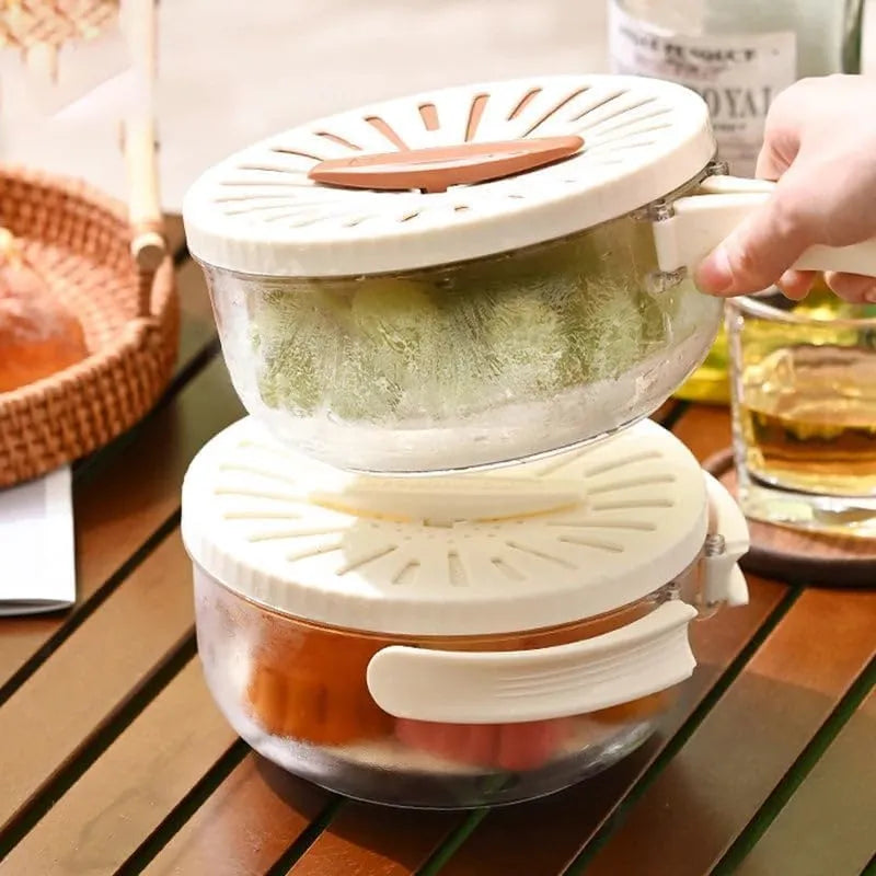 2 In 1 Multi-Functional Draining Basket With Lid
