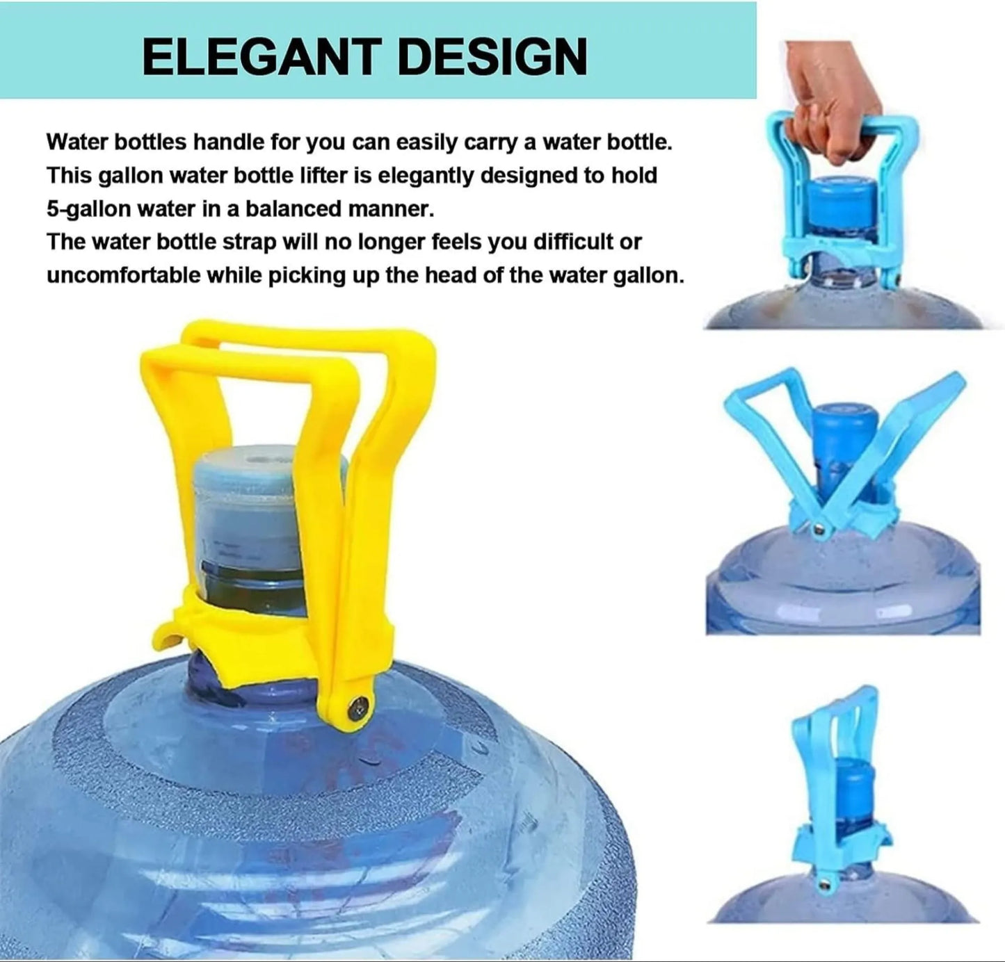 Pack of 2 - Heavy Bottle Grip Handles