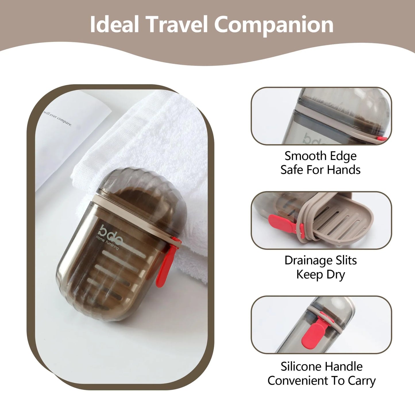 Leakproof Travel Soap Box – Portable Soap