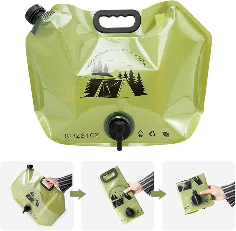 8 Lilter Foldable Camping Water Bag