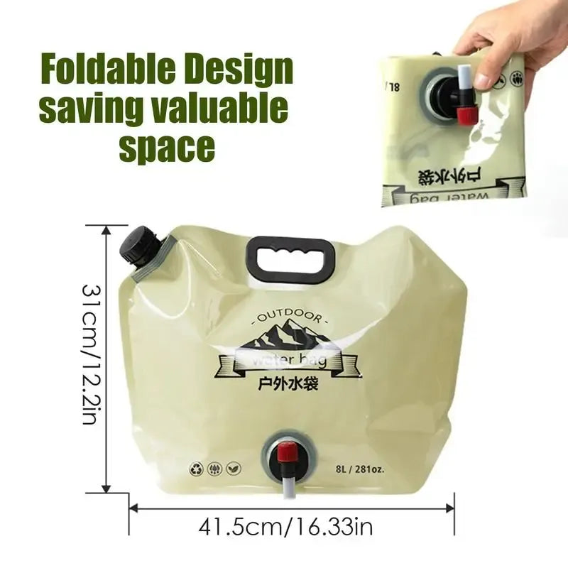 8 Lilter Foldable Camping Water Bag