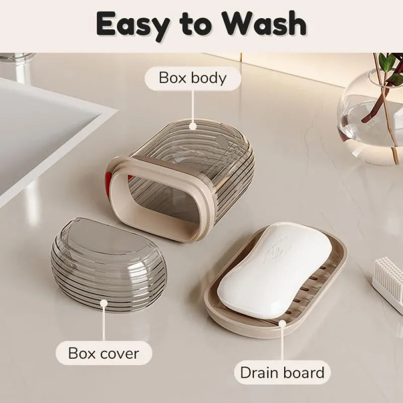 Leakproof Travel Soap Box – Portable Soap
