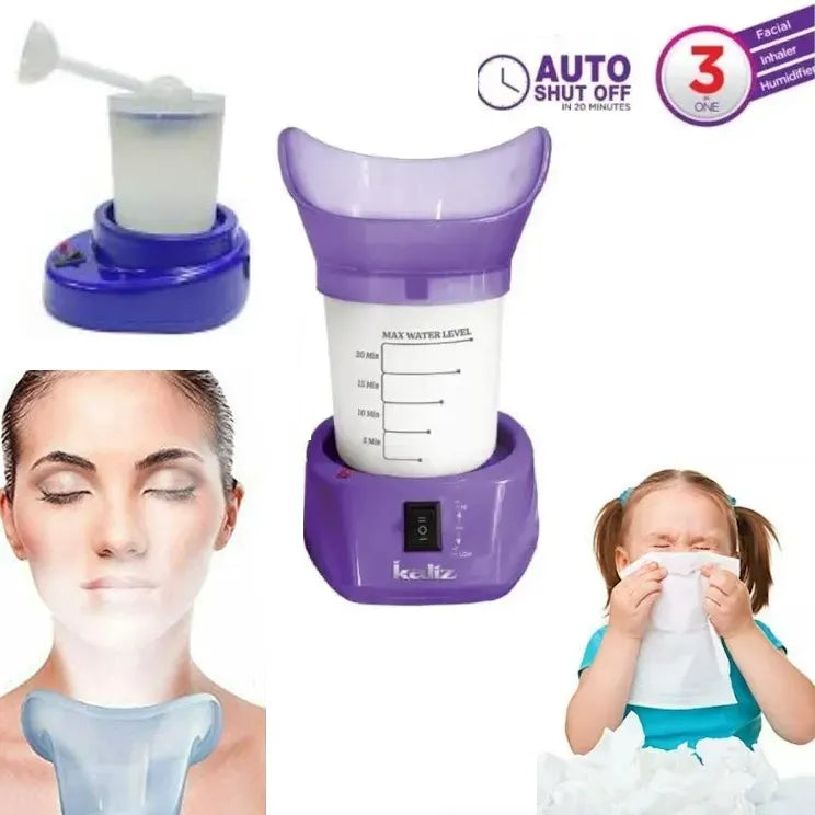3-in-1 Steam Facial Steamer & Inhaler