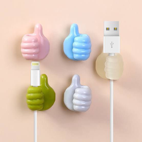 10 Pcs Silicone Thumb Wall Hooks